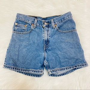 Levi VTG Denim Jean Shorts High Rise Waist